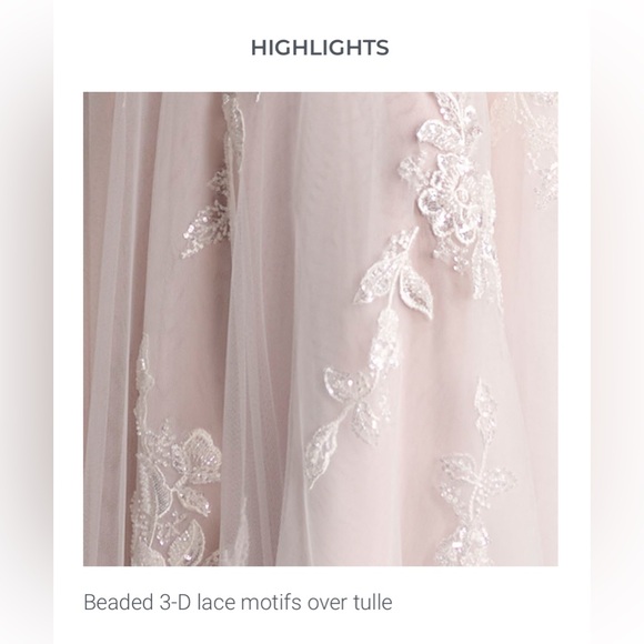 Maggie Sottero style: TANICA-GOWN ROMANTIC FLORAL FIT AND FLARE - Picture 8 of 12